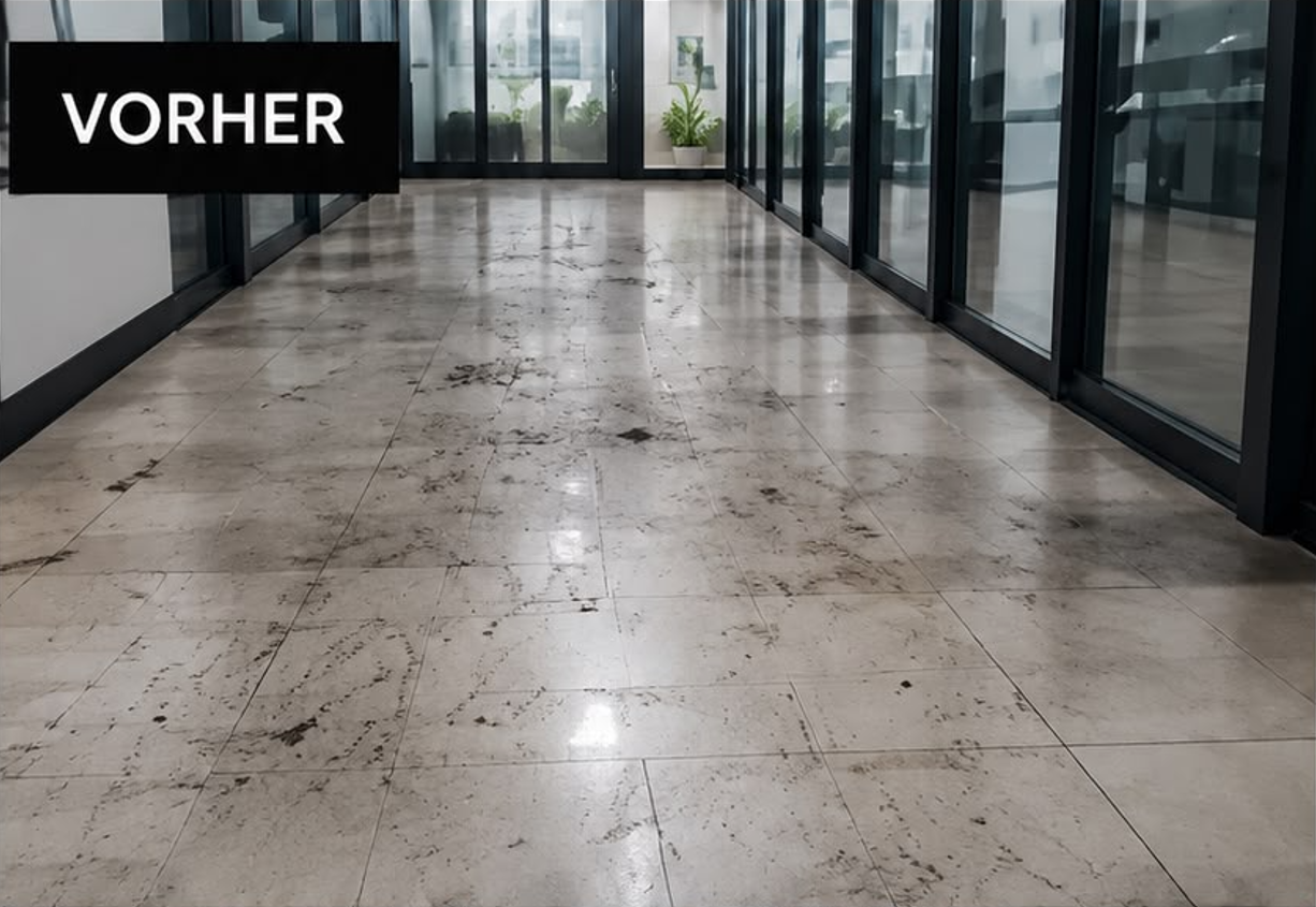 Vorher — vor der Reinigung